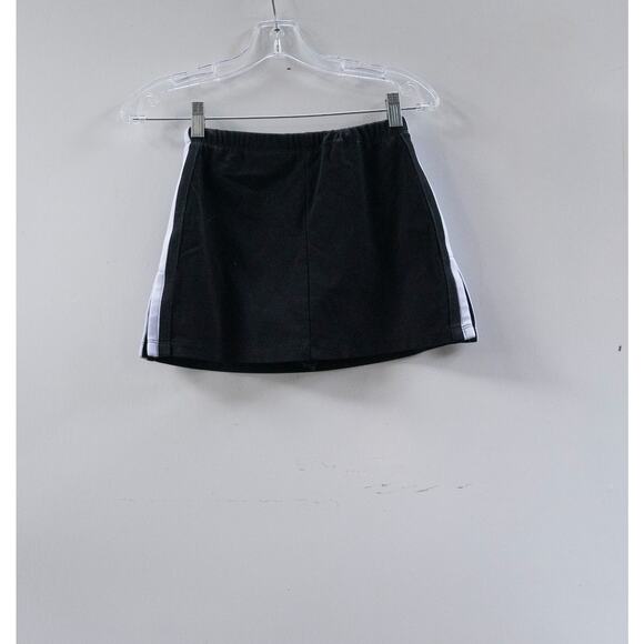 UNIF Women's Size XS Black White Track Skort Mini A Line Athletic Lined - Picture 4 of 9